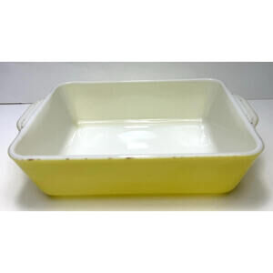 Vtg PYREX Yellow 503 1 1/2 QT Refrigerator Casserole Baking Dish No Lid No Chips
